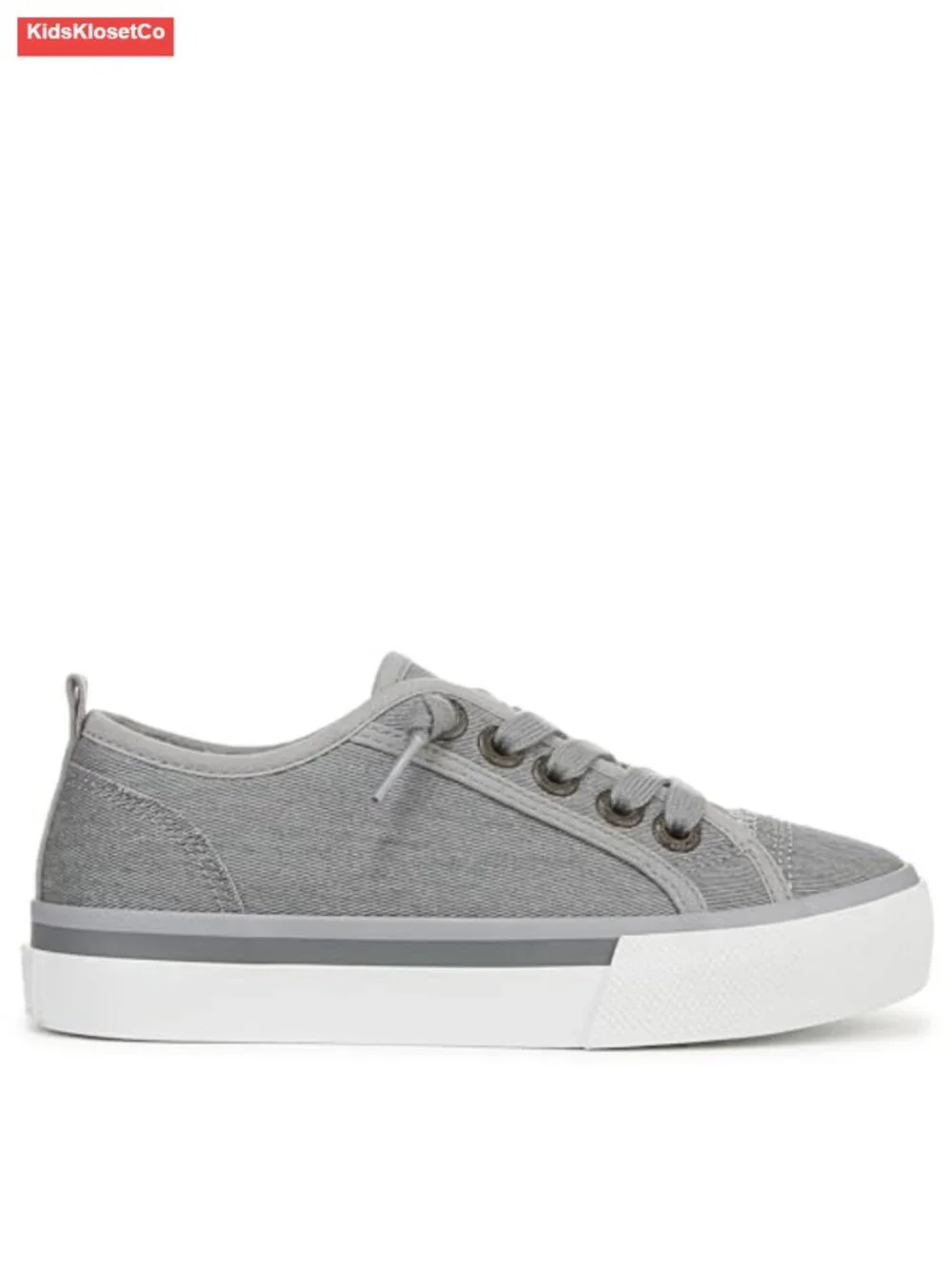 Canvas Slip-On Sneakers with Decorative Laces for Boys